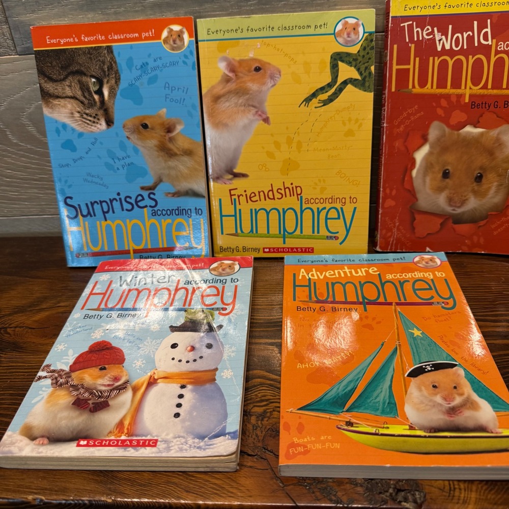 According to Humphrey Books by Betty G Birney Set of 5 Hamster Series Paperbacks